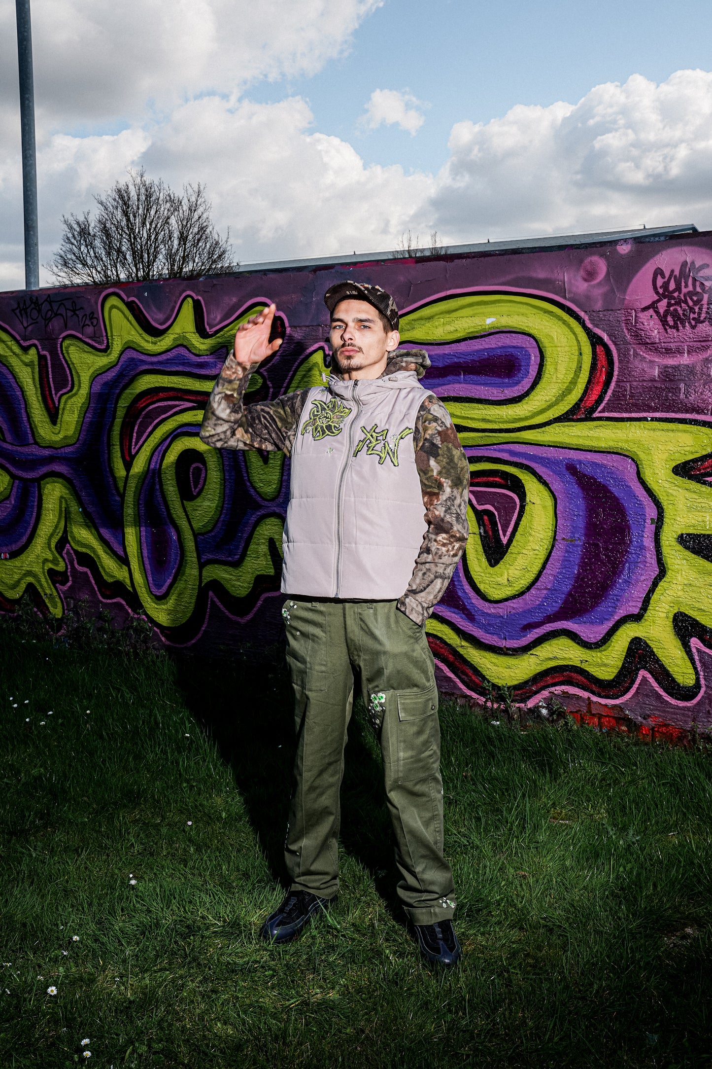 ‘Lime-Camo’ Gilet