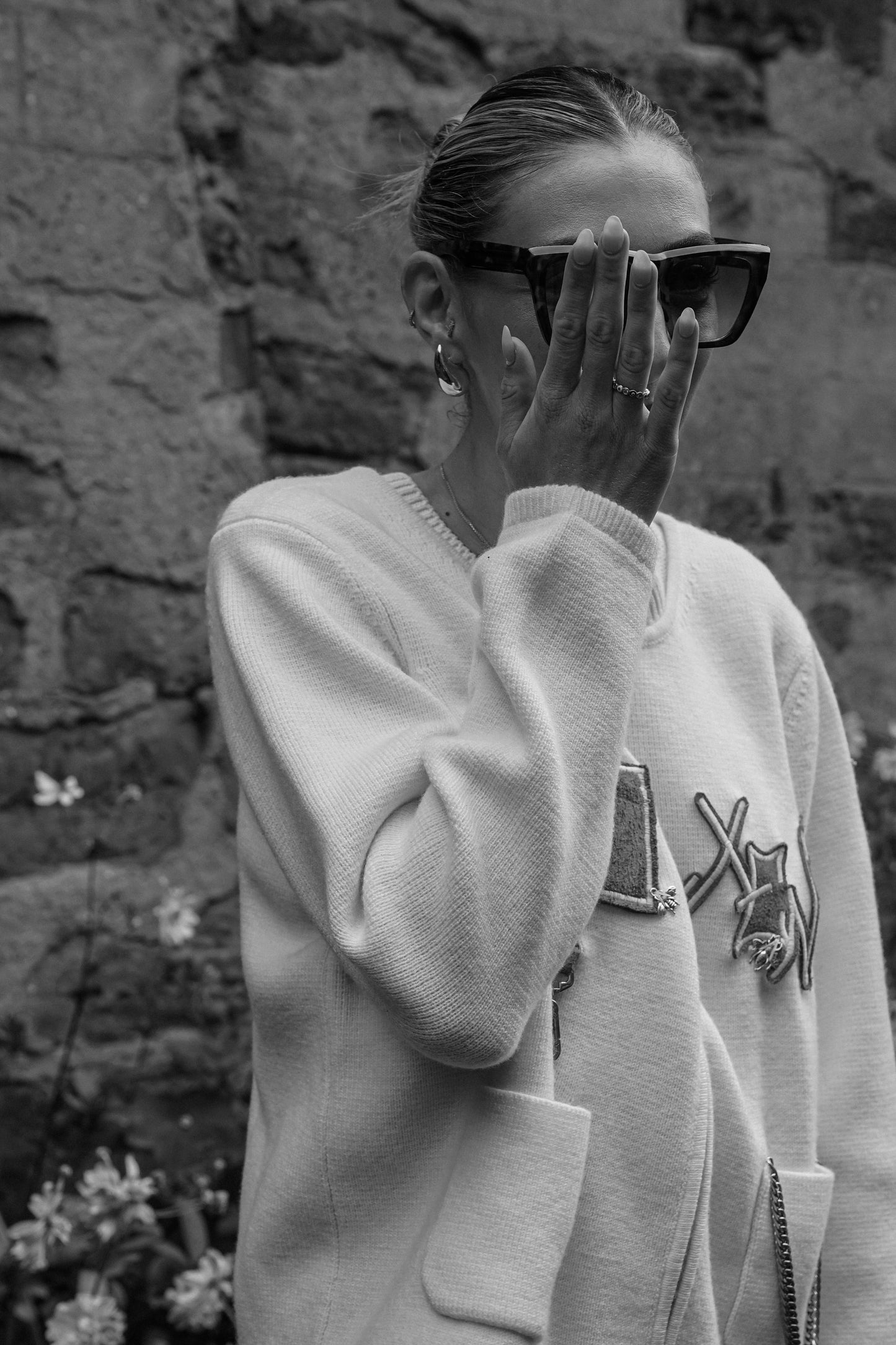 ‘CardHolder:Cardi’ Zip Up Cardigan