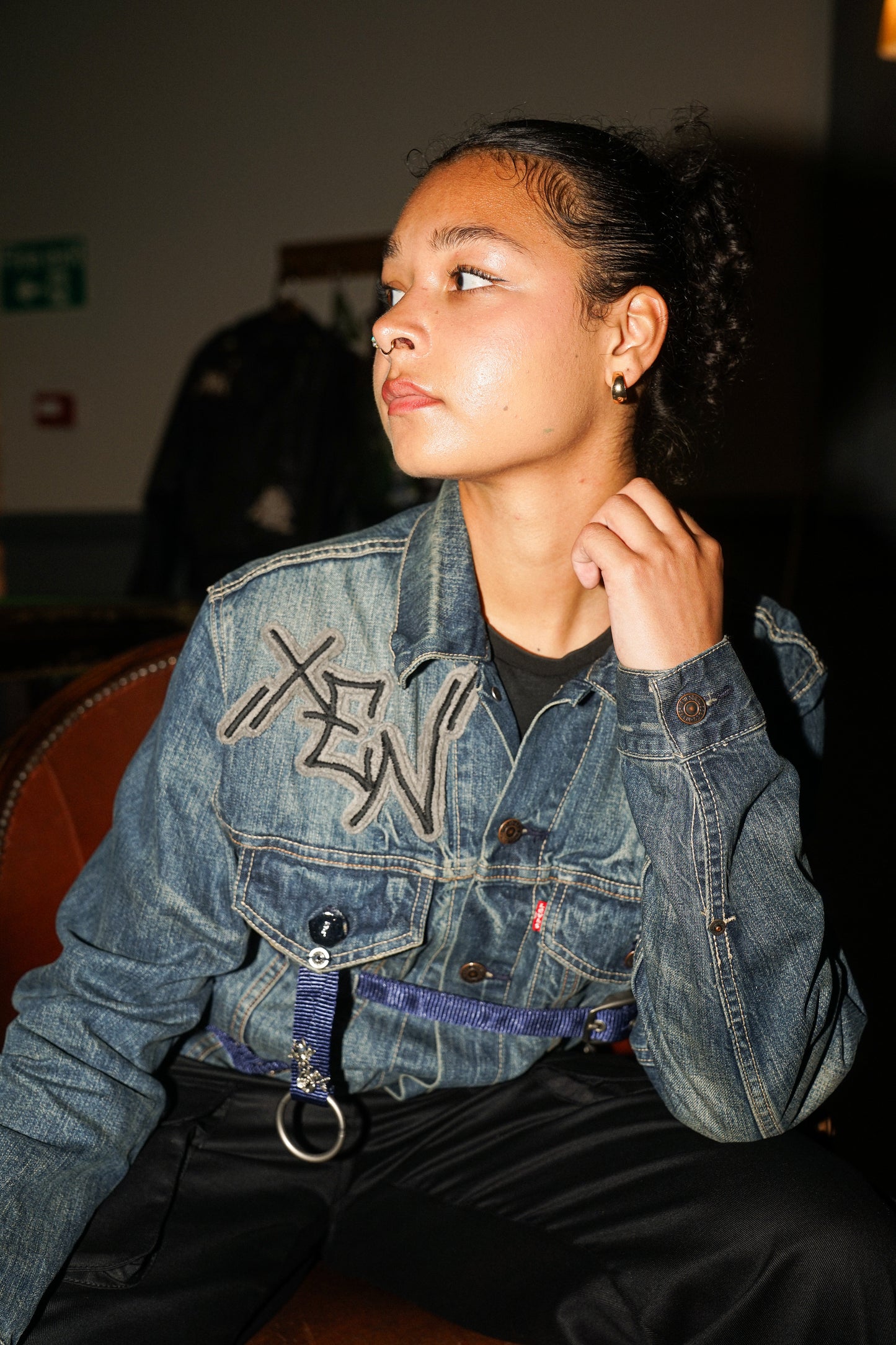 ‘Denim:Harness’ Denim Jacket