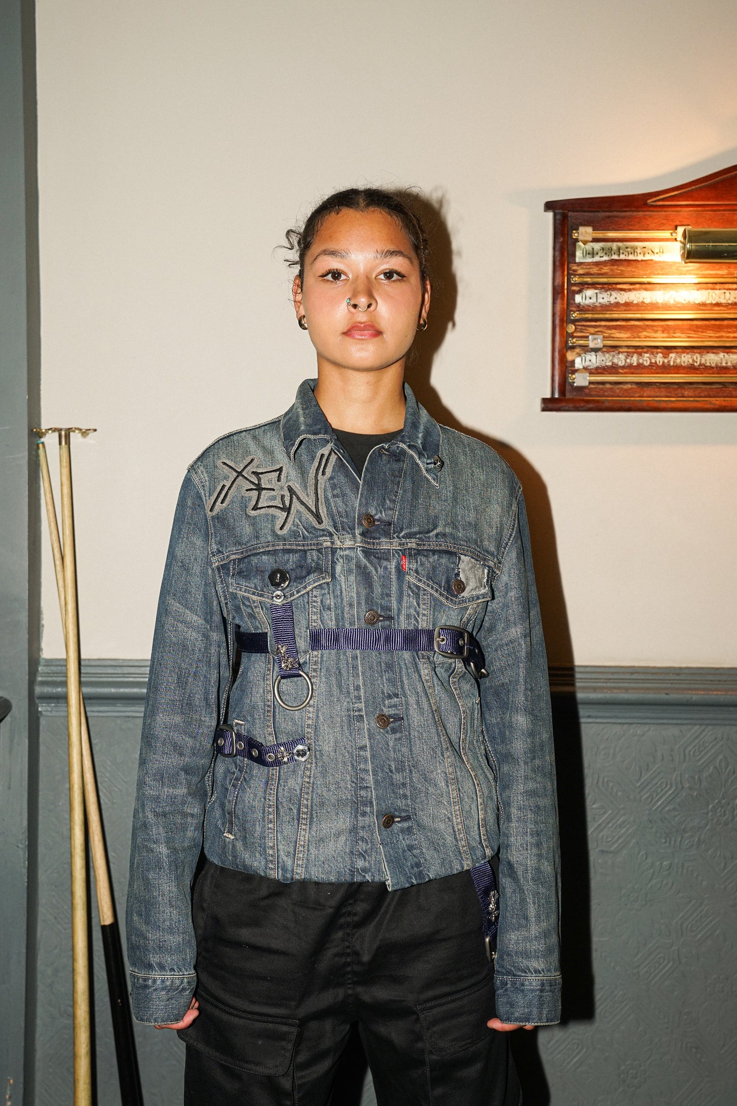 ‘Denim:Harness’ Denim Jacket
