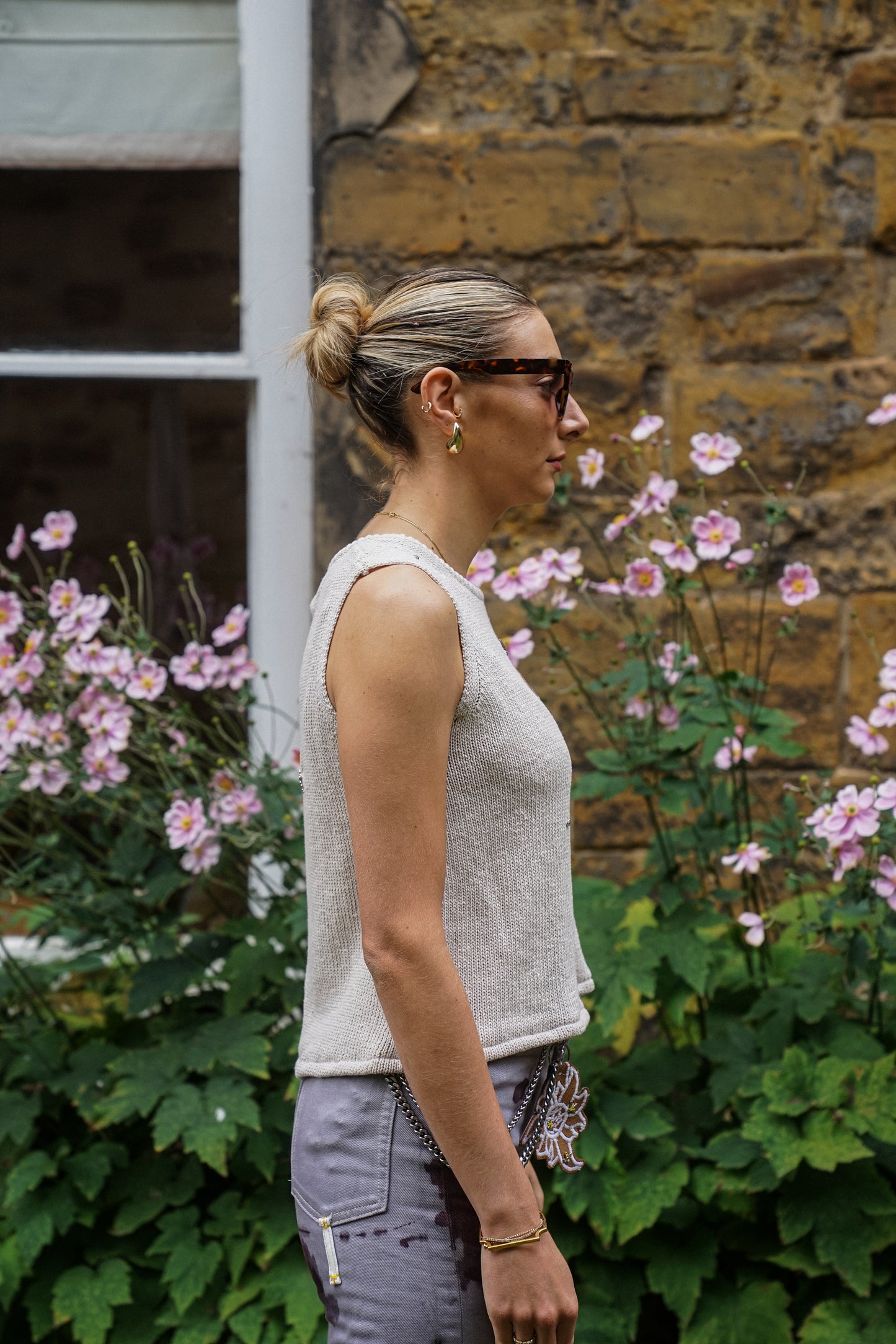 ‘Beigeish:Knit’ Vest