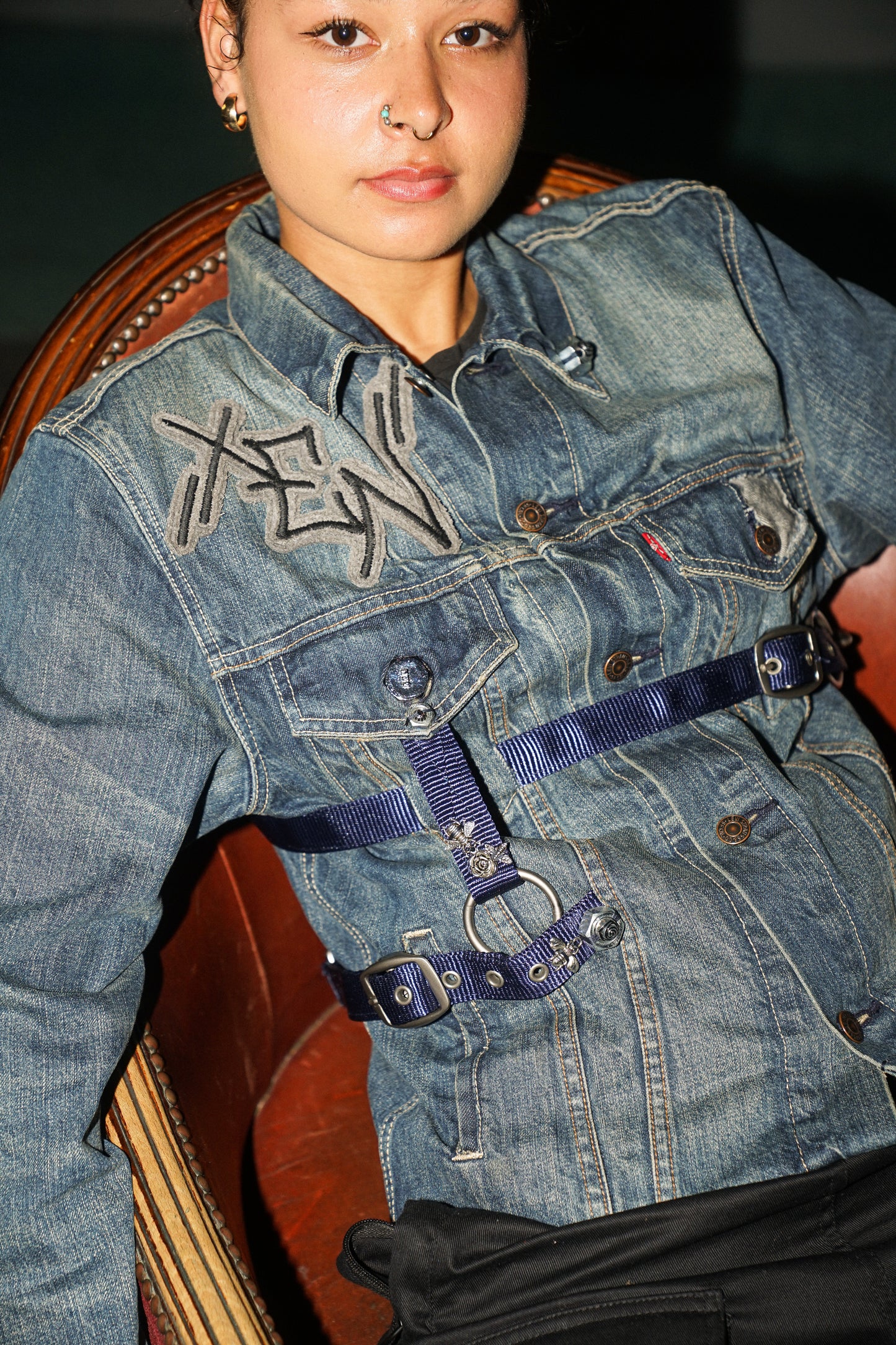 ‘Denim:Harness’ Denim Jacket
