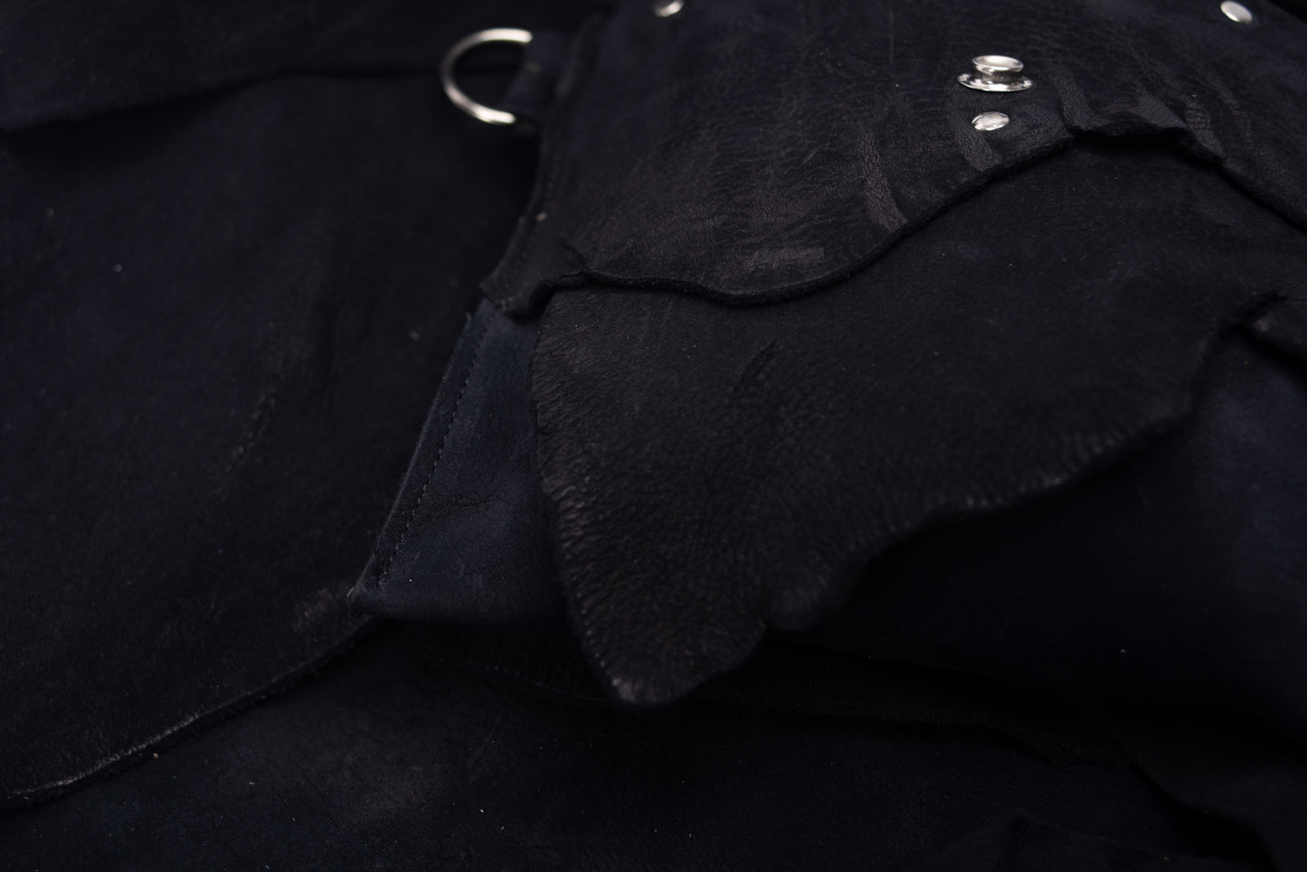 ‘Belly Pouch’ - Kudu Reverse (Black)