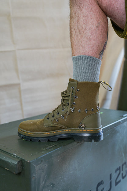 'Chrome Courage' Dr Martens Utility Boots