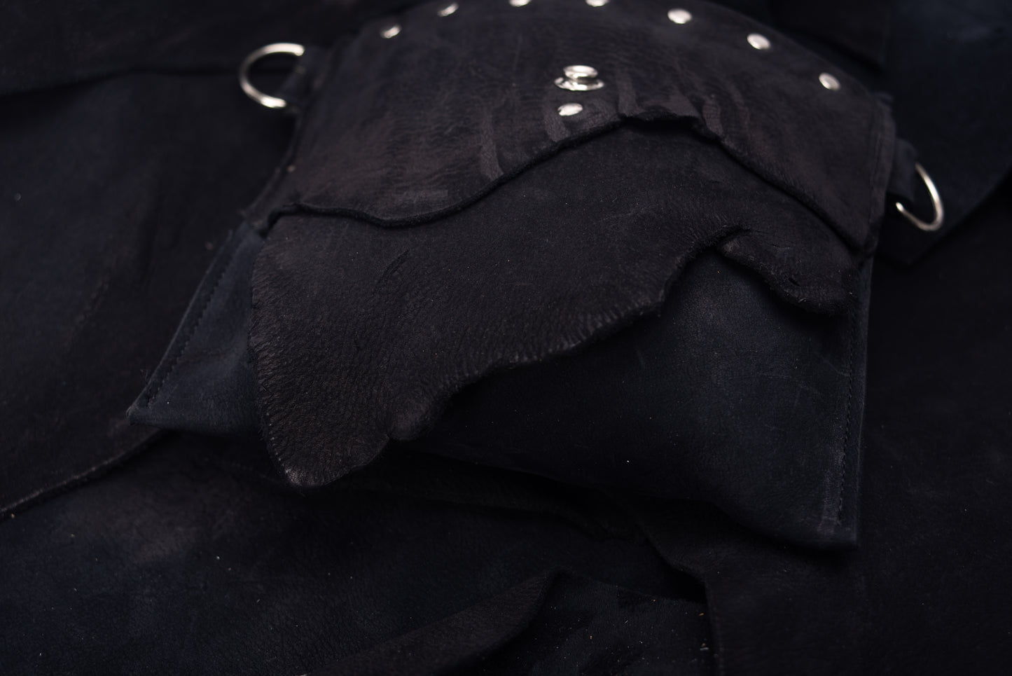 ‘Belly Pouch’ - Kudu Reverse (Black)