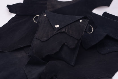 ‘Belly Pouch’ - Kudu Reverse (Black)